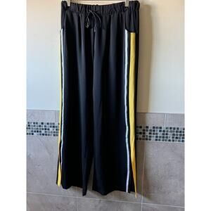 Sans Souci Black Crepe Pull On Pants SZ L NWOT